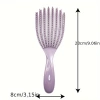 Manufacturer's hair comb set of 4 pieces: eight-prong comb, nine-row comb, bristle comb, pointed tail comb, dual-purpose eyebrow brush, and styling comb Application Scenario